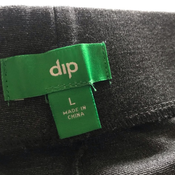 Dip stretchy straight gray trouser pants skinny ankle size L - Picture 6 of 6